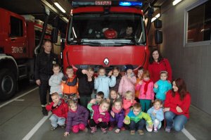 Dzieci z wizytą w Straży Pożarnej