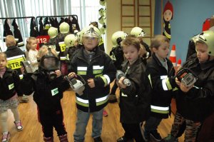 Dzieci z wizytą w Straży Pożarnej