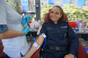 Policjantki z Katowic oddały honorowo krew