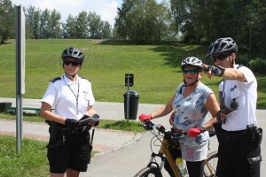 Jednośladem bezpiecznie do celu… wraz z policyjnym patrolem rowerowym