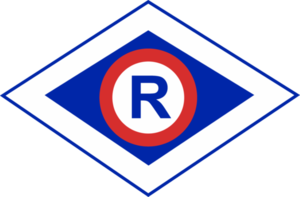 zdjęcie kolorowe: logo wydziału ruchu drogowego